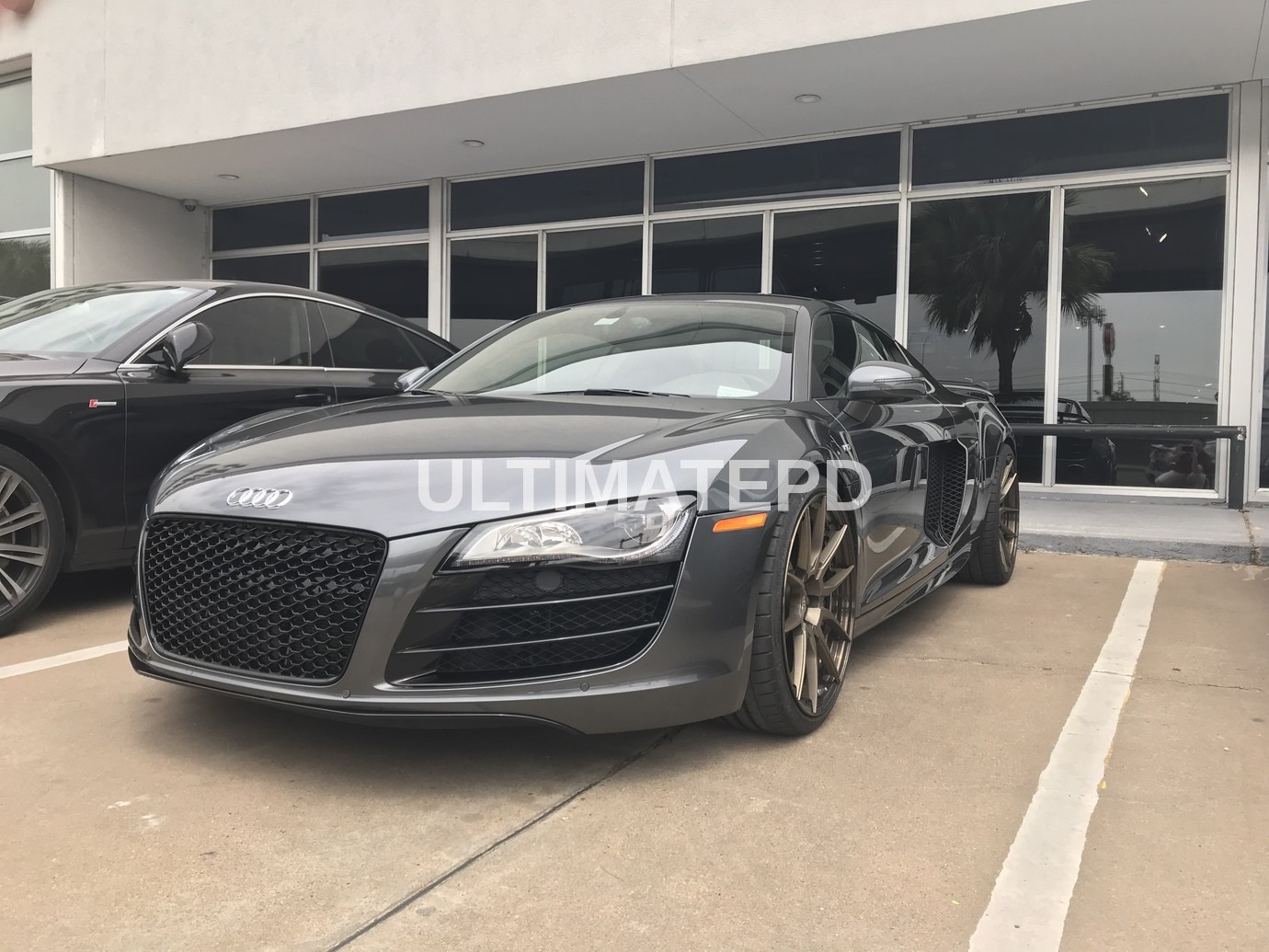 Gloss Black RS Bumper Front Grill AUDI R8 2007-2012 USA SELLER Euro Hex