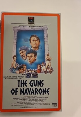 The Guns of Navarone Betamax Beta Tape HI FI 1961 NICE condition RCA Columbia