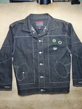FUBU Denim Button Up Jacket Coat Kids Large 16-18 