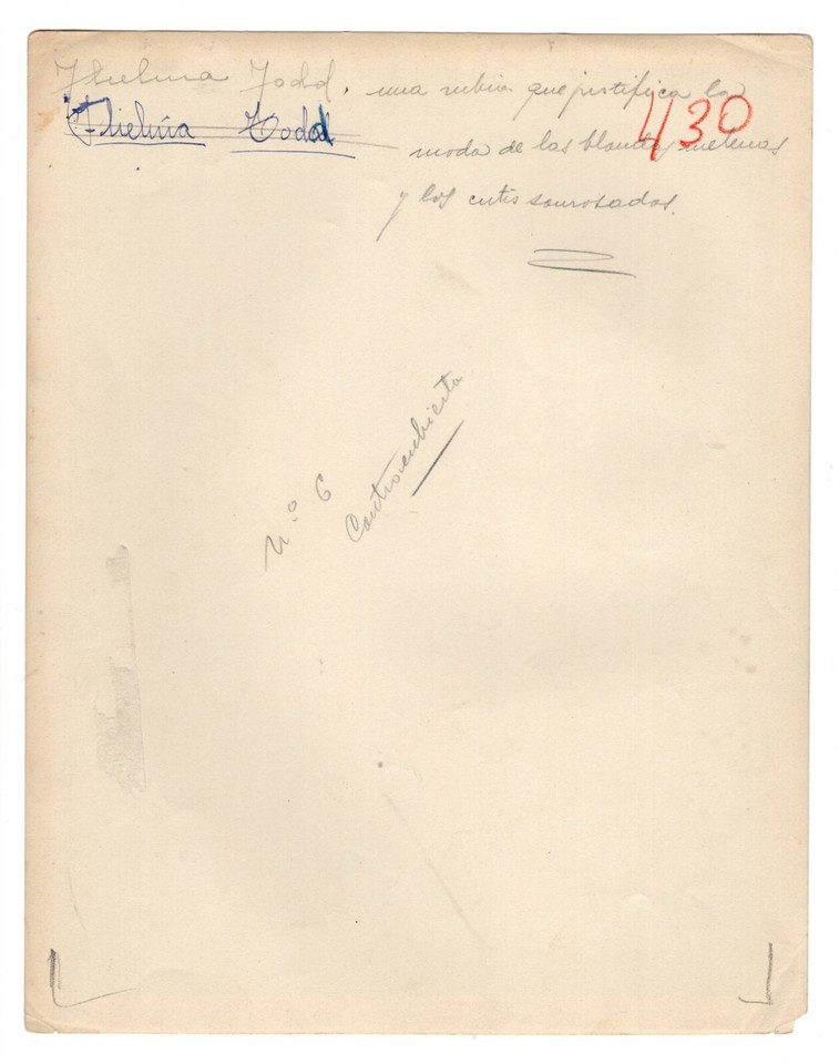 THELMA TODD Glamour HAT CHEESECAKE PRE-CODE ALLURING POSE 1920s ORIG ...