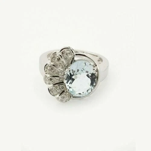 Anelli di lusso con acquamarina