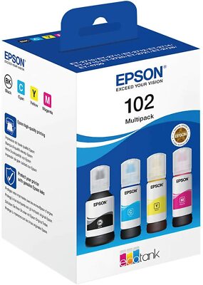 Epson Tinte 102 Cyan, Magenta, gelb, schwarz - ET 2700 2750 2756 3700 3750 4750