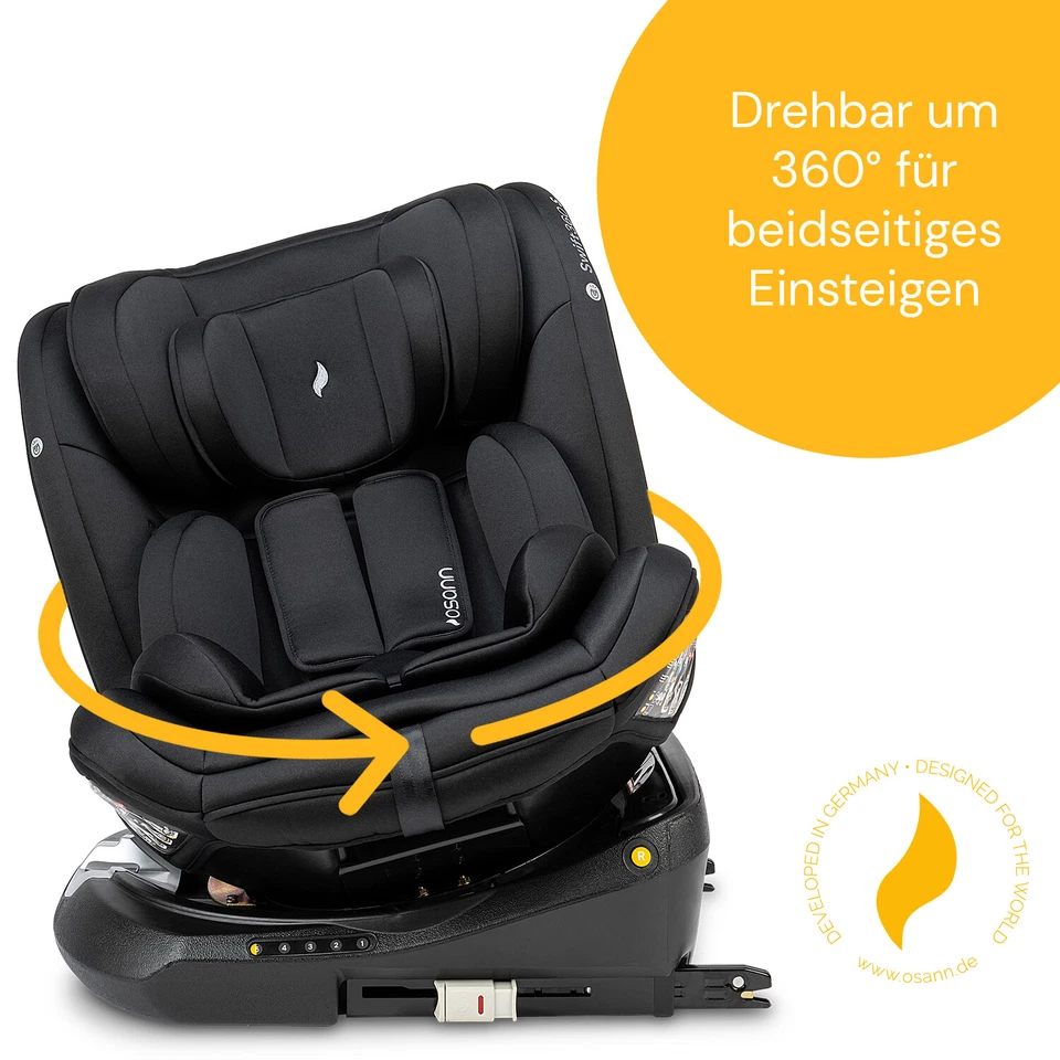 Osann Swift360 S i-Size drehbarer Kindersitz 76-150 cm Isofix und Top-Tether - Bild 2 von 4
