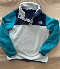 The North Face Glacier 1/4 Snap Button Fleece Jacket Big Girl Size XS 6