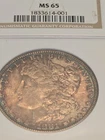 1881-S Morgan Silver Dollar - NGC MS65 Rainbow Toned