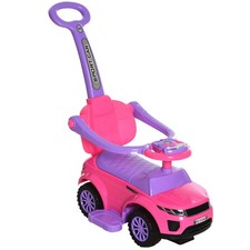 Playtime Essential 3-in-1 Car with Light-Up Dashboard, 55lb Weight Limit