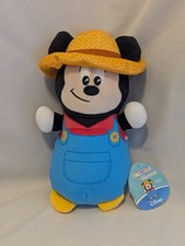 New Disney Hug Mees Farmer Mickey Mouse Original Squishmallows 10 Plush Toy