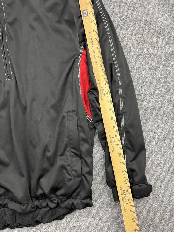 Chaqueta Pullover de Golf Sun Mountain Rainflex LT Para Hombre Grande Negra Roja Impermeable Foto 4 de 4