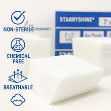 Non-Woven 4-Ply 2"X2" Dental Medical Gauze Pads Non-Sterile 200-5000pcs