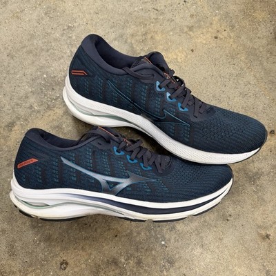Mizuno Wave Rider 25 Mens Running Shoes Blue Green Athletic Sneakers Size 12.5