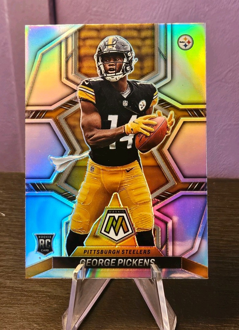2022 Panini Mosaic Rookies George Pickens #318 Silver Prizm Variations (RC)