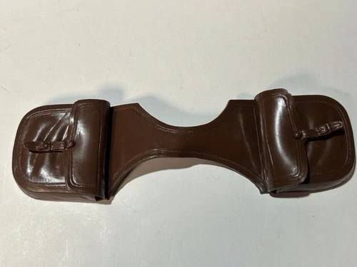 Vintage MARX Best of the West Johnny West Brown Saddle Bags 1960's