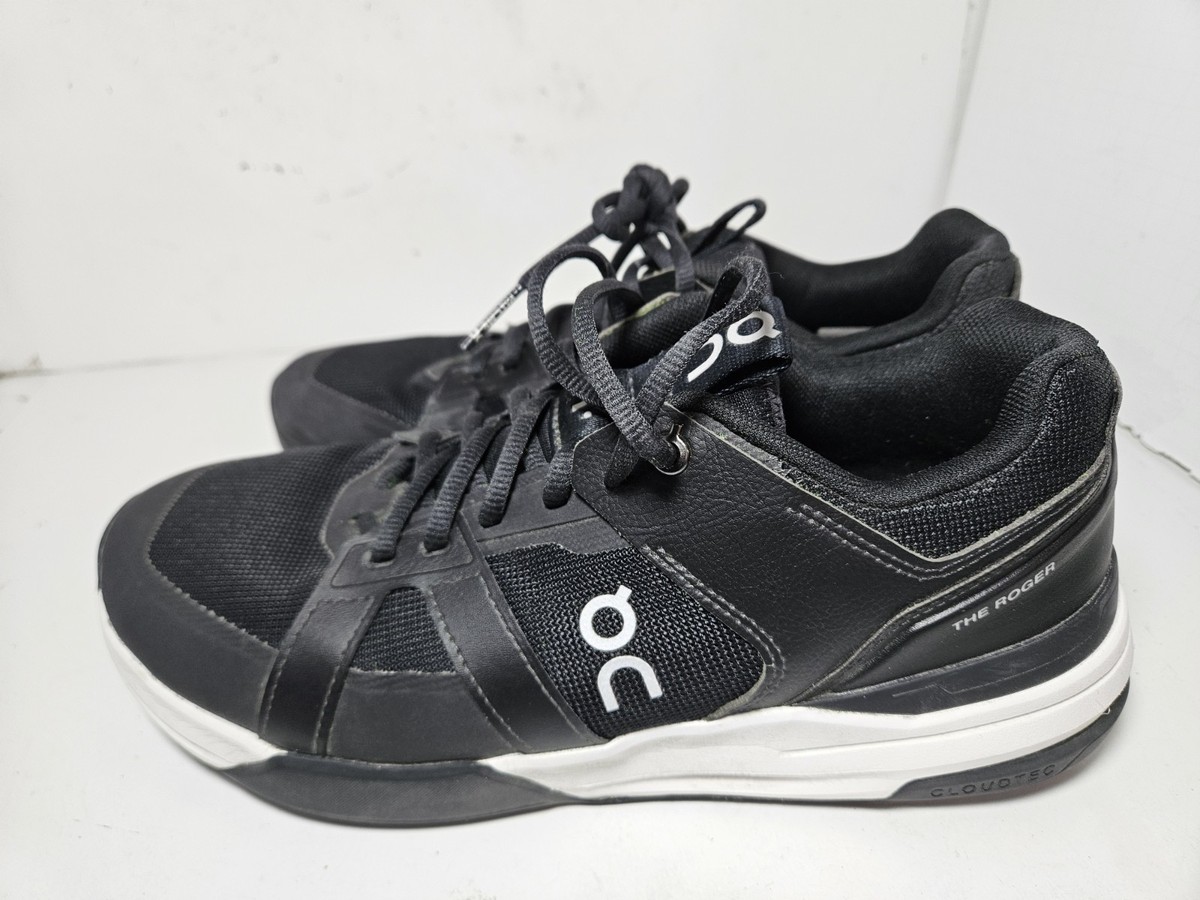 On The Roger Clubhouse Pro Black White Tennis Shoes 3MD30030299