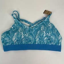 Victoria's Secret Pink Active Ultimate Lightly Lined Sports Bra Blue Size XL