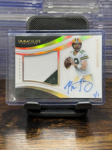 2018 Panini Immaculate Honors Collection Aaron Rodgers Patch Auto 1/1 #PP-AR