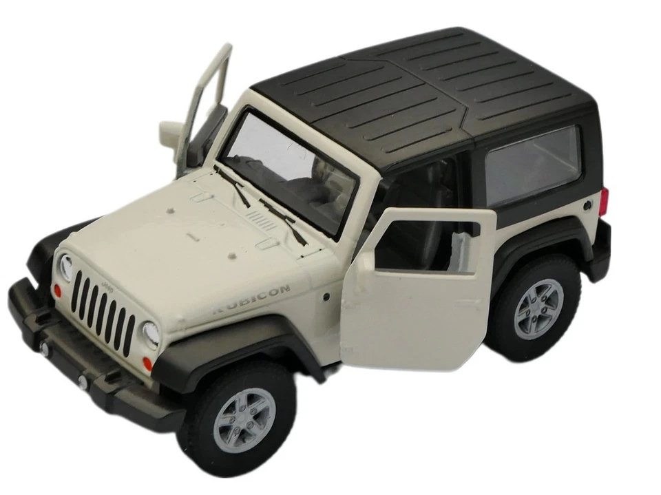 Jeep Wrangler Rubicon American Car Model Toy White Diecast 1:34-1:39 Scale Welly - Image 2 of 3