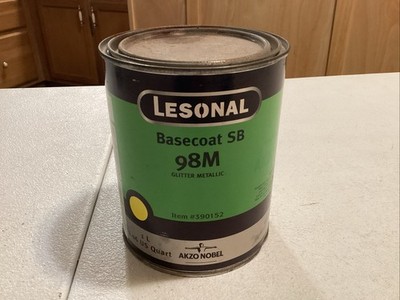 Lesonal Basecoat SB #98M Glitter Metallic 1 Quart Liter Unopened Old Stock