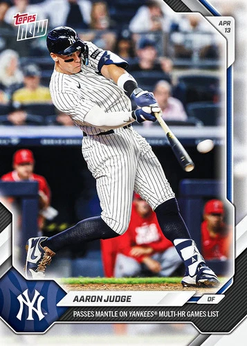 Aaron Judge Passes Mantle Multi HR Games 2026 MLB Topps NOW Card 79 Presale