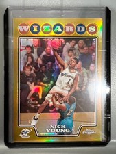 Famous Player 50 Gold Refractor 08 Topps Chrome Nick Young Nick Young NBA Wiza