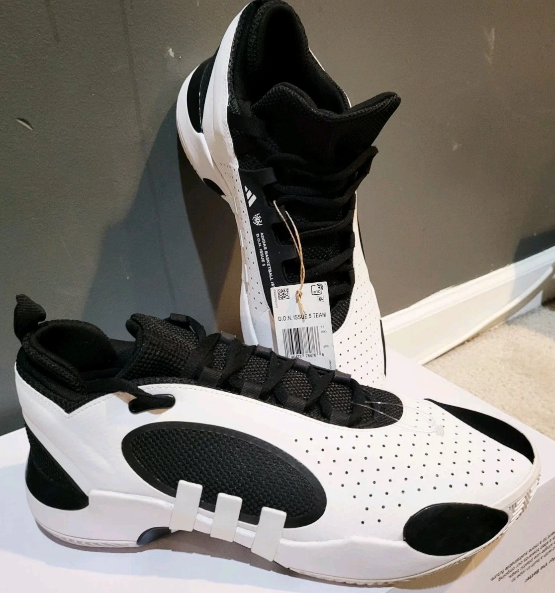 Adidas D.O.N. Issue #6 Black White for sale | eBay