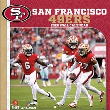 SAN FRANCISCO 49ERS - 2026 MINI WALL CALENDAR 7x7 - BRAND NEW - LICENSED 40577