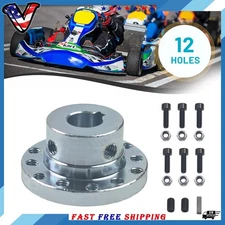 12 Holes Hub Shaft Axle Adapter 5/8" W/ 6 Screws For Go Kart Golf Cart Buggy