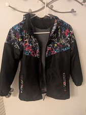 Jingle Bongala Kids Waterproof Rain Jacket Lightweight Raincoat Fleece