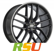 4x BBS CC-R schwarz matt 9.5x20" ET35 LK5 114.3 ML 82 Alufelgen 20 Zoll