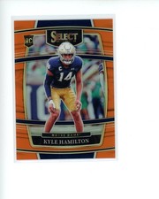 2022 Panini Select Draft Picks Orange Prizm #21 Kyle Hamilton Rookie RC #d 27/49
