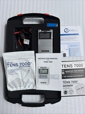 Roscoe Medical TENS 7000 Unit 2-Channel Wearable with Electrodes Carrying Case