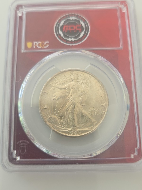 1945-S 50c Walking Liberty Half Dollar Silver PCGS MS66 Some Toning! 