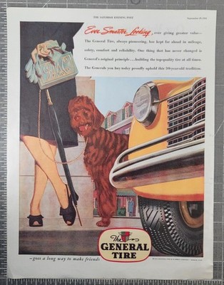 1945 The General Tire Print Ad The General Tire & Rubber Co. Akron Ohio