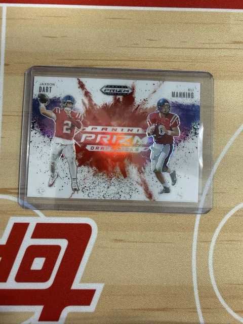 2025 Panini Prizm Draft Picks Jaxon Dart/Eli Mannin White Color Blast SSP