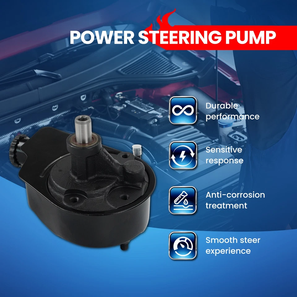 Power Steering Pump for Chevrolet Silverado 2500 3500 GMC Sierra 2500 3500 6.6L - Image 3 of 4