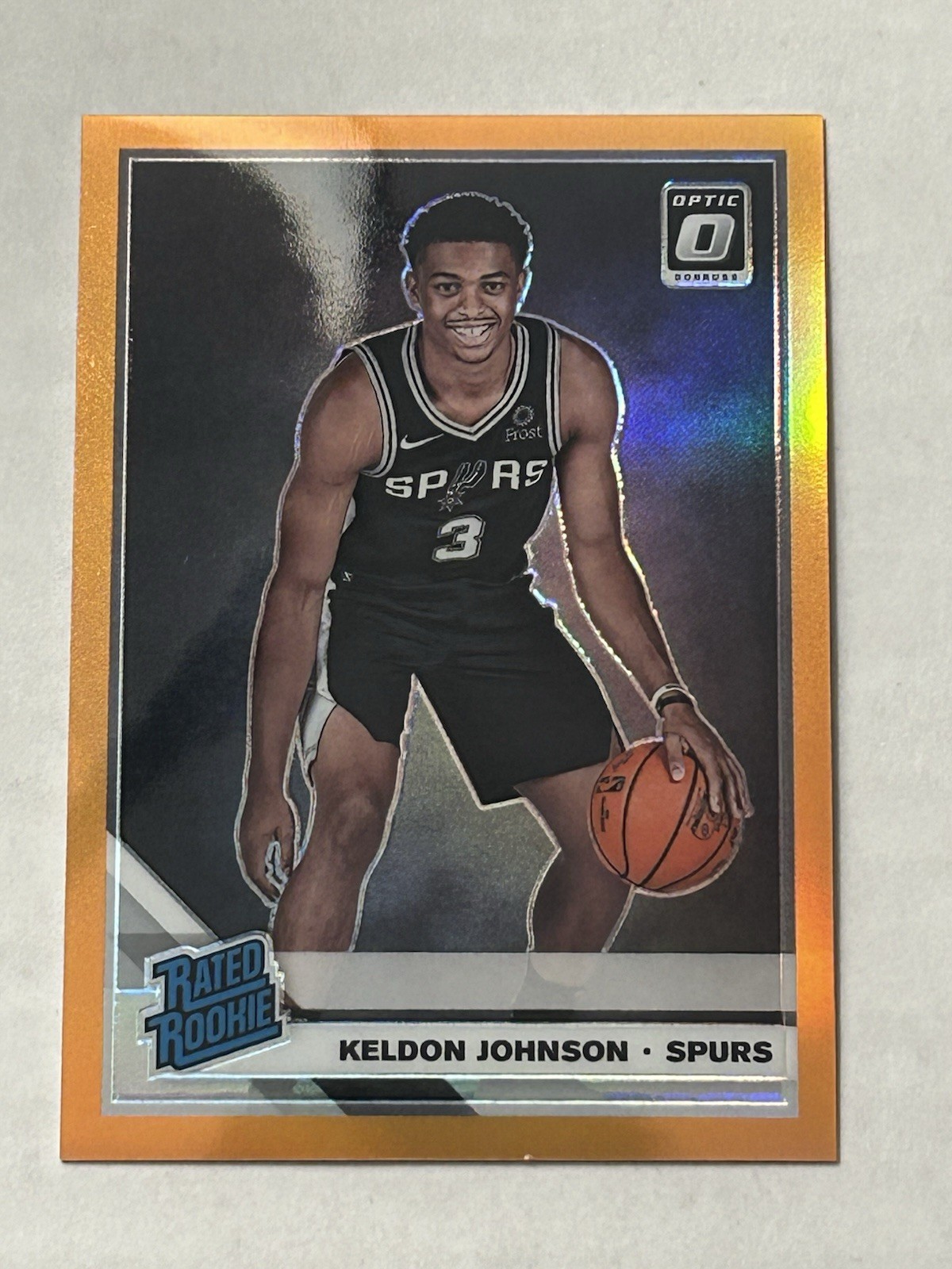 2019-20 Panini Donruss Optic - Rookie Keldon Johnson #186 Orange Prizm /199