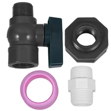 3 /4 Inch PVC Rain Barrel Spigot Splitter Kit Garden Hose Faucet Adapter