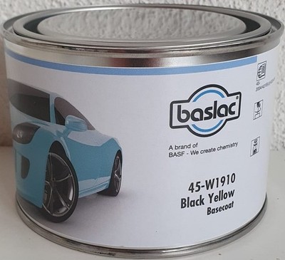 Baslac Wasserlack 45 W 1910 Black- Yellow  in 0,5 Liter