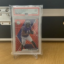 PSA MINT 9- 2020 Panini Mosaic - Rookies Devin Duvernay #232 Red Mosaic Prizm RC