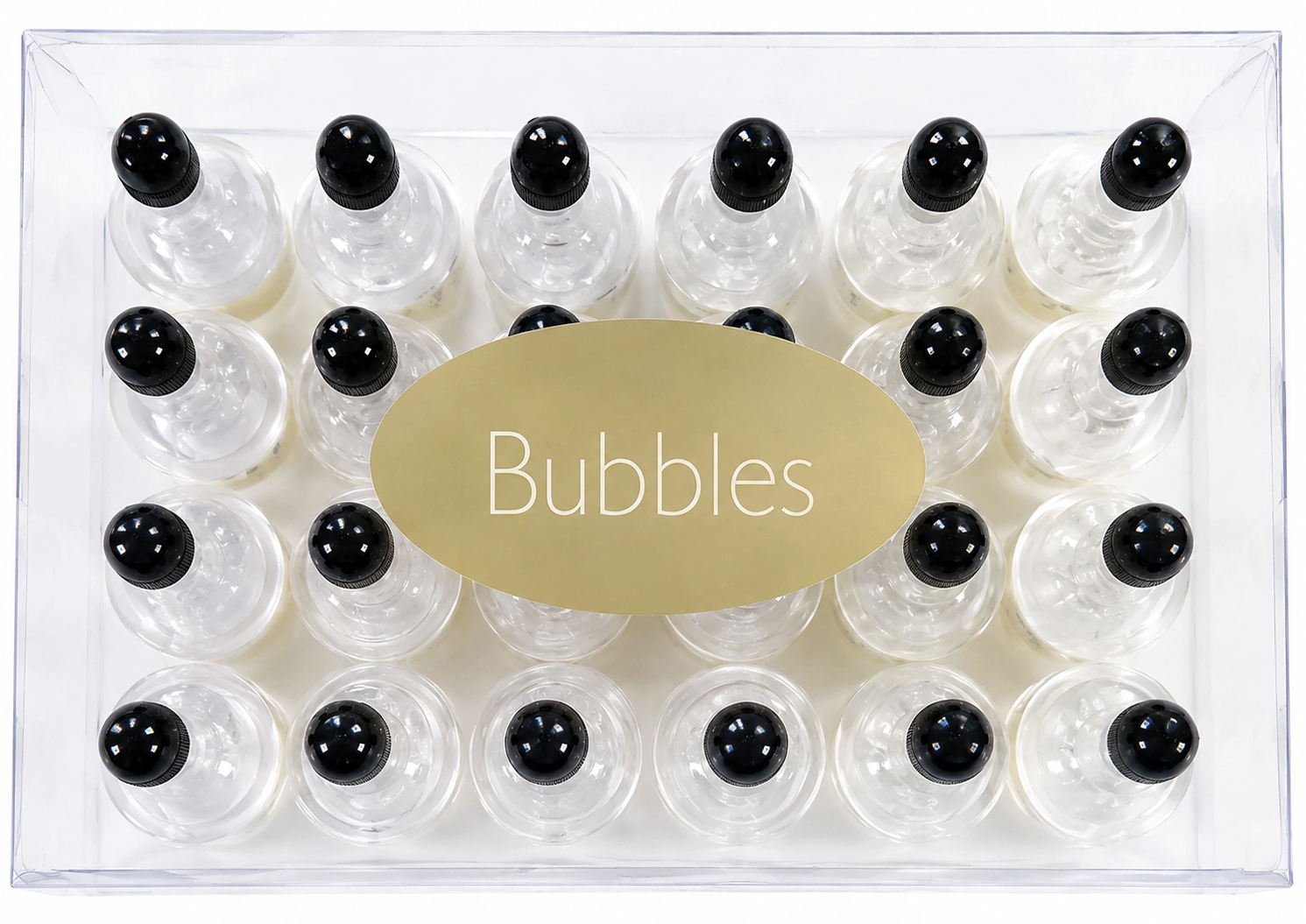 Ivory and Gold Hearts Party Bubbles