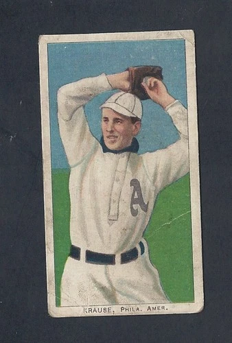 T206 HARRY KRAUSE- 'Pitching' - PHILADELPHIA ATHLETICS - Sweet Caporal 350