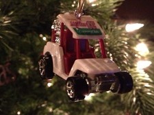Mini Golf Cart Ornament Custom Chrome Mag Wheels 1/64 No Club Car EZ Go Yamaha