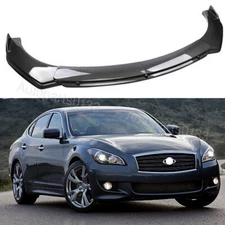 For INFINITI M37 Sedan Carbon Fiber Style Front Bumper Lip Splitter Body Kit 5X