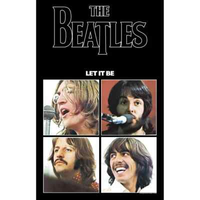 THE BEATLES let it be Textil Poster Flagge OFFIZIELL und lizenziert