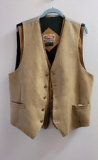 Vintage Exclusive Paragraff Leather Vest Cowboy Style Double Layer, Size L