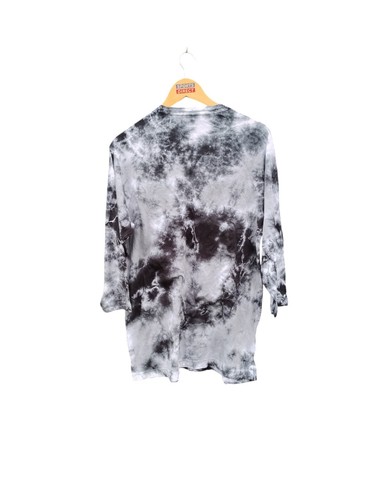 Victoria's Secret Campus Baseball Tee 3/4 Sleeve Colour Tie Dye Grey Size Large - Picture 2 of 3