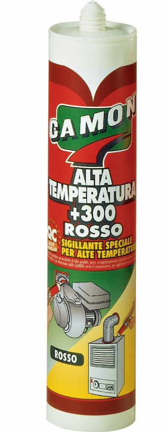 SILICONE SIGILLANTE SPECIALE PER ALTE TEMPERATURE 300° ROSSO 280 ML CAMON