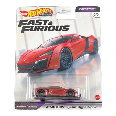 Hot Wheels Premium 2021 Fast & Furious Fast Stars 5/5 W Motors Lykan HyperSport