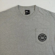 VTG Fourstar T-shirt pocket skate size large retro Carroll clothing skull board