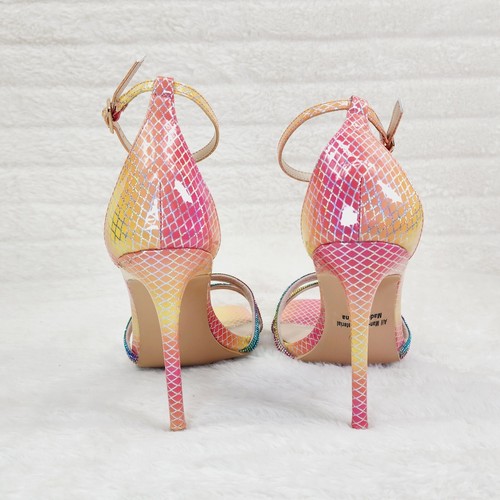 Zapatos de aguja de tacón alto con correa de estrás coloridos Symm - Imagen 6 de 10