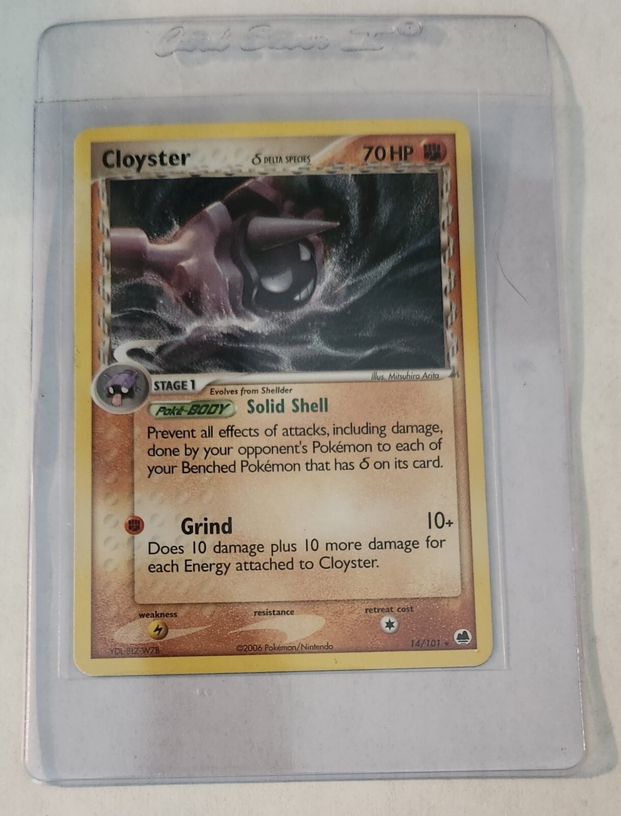 Pokémon TCG Cloyster (Delta Species) EX Dragon Frontiers 14/101 Regular Rare